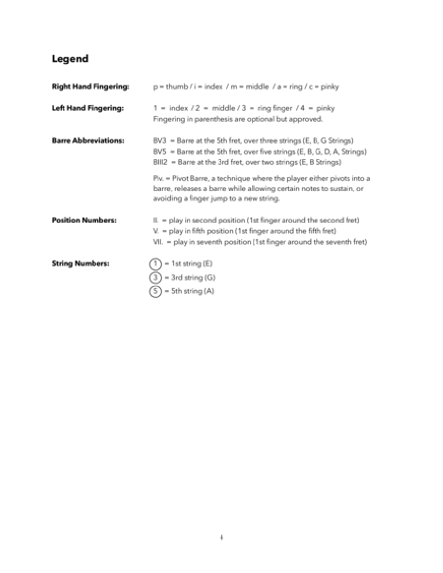 Prelude in E Major from BWV 1006a by Bach for Guitar Classical Guitar scores gallery preview page 4