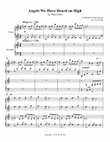 Angels We Have Heard on High for Piano Duet