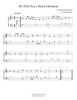 We Wish You a Merry Christmas (easy piano)