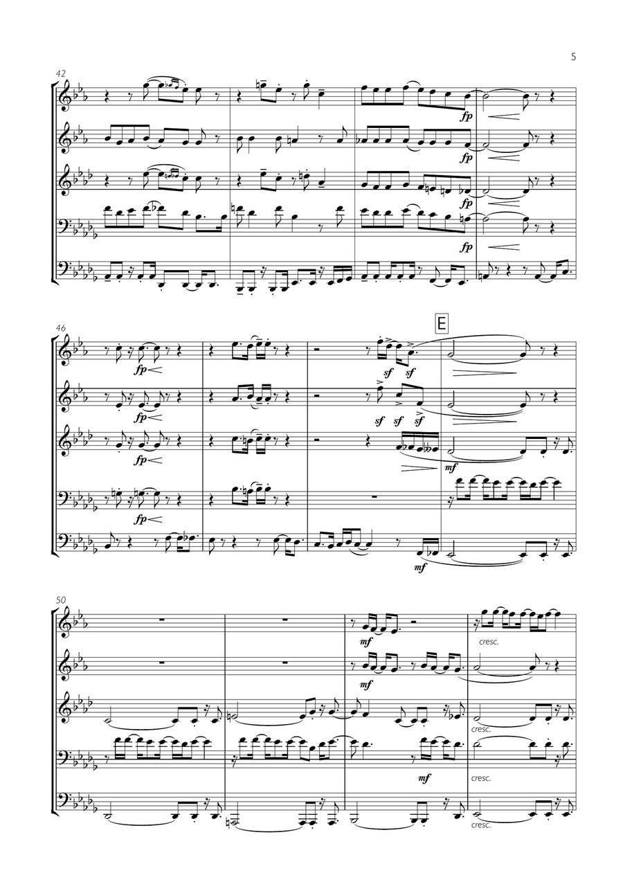 This Love This Love Brass Ensemble scores gallery preview page 5