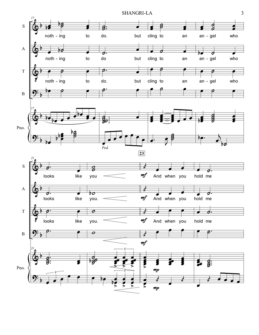 Shangri-la Shangri-la 4-Part scores gallery preview page 3