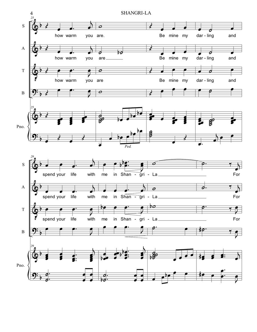 Shangri-la Shangri-la 4-Part scores gallery preview page 4