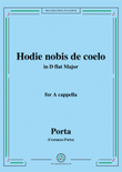 Porta-Hodie nobis de coelo,in D flat Major,for A cappella