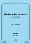 Porta-Hodie nobis de coelo,in E flat Major,for A cappella
