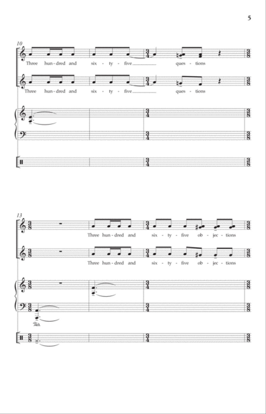 365 (from Absalom) by Daniel Elder 4-Part - Digital Sheet Music page 5