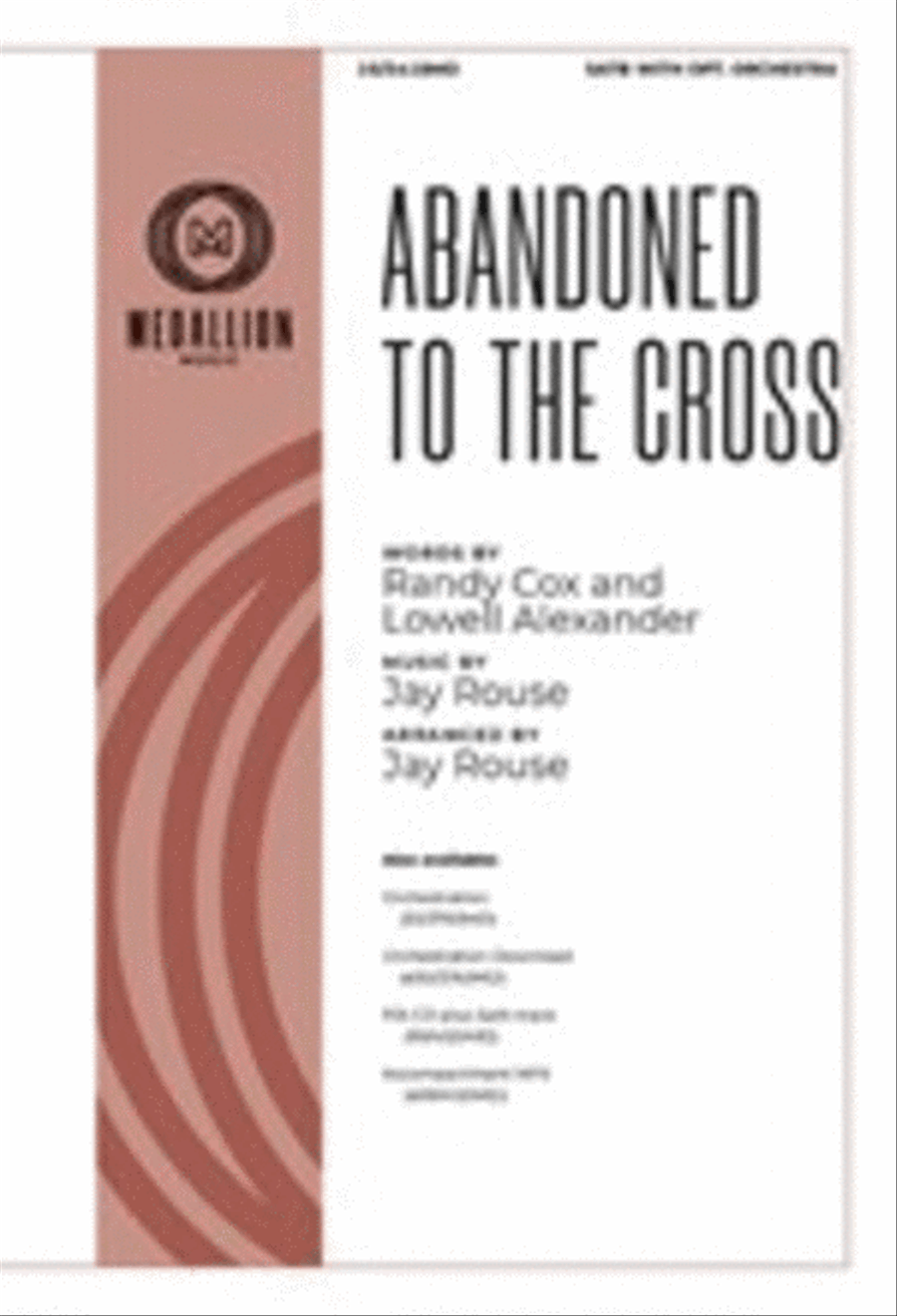 Abandoned to the Cross Abandoned to the Cross 4-Part scores gallery preview page 1