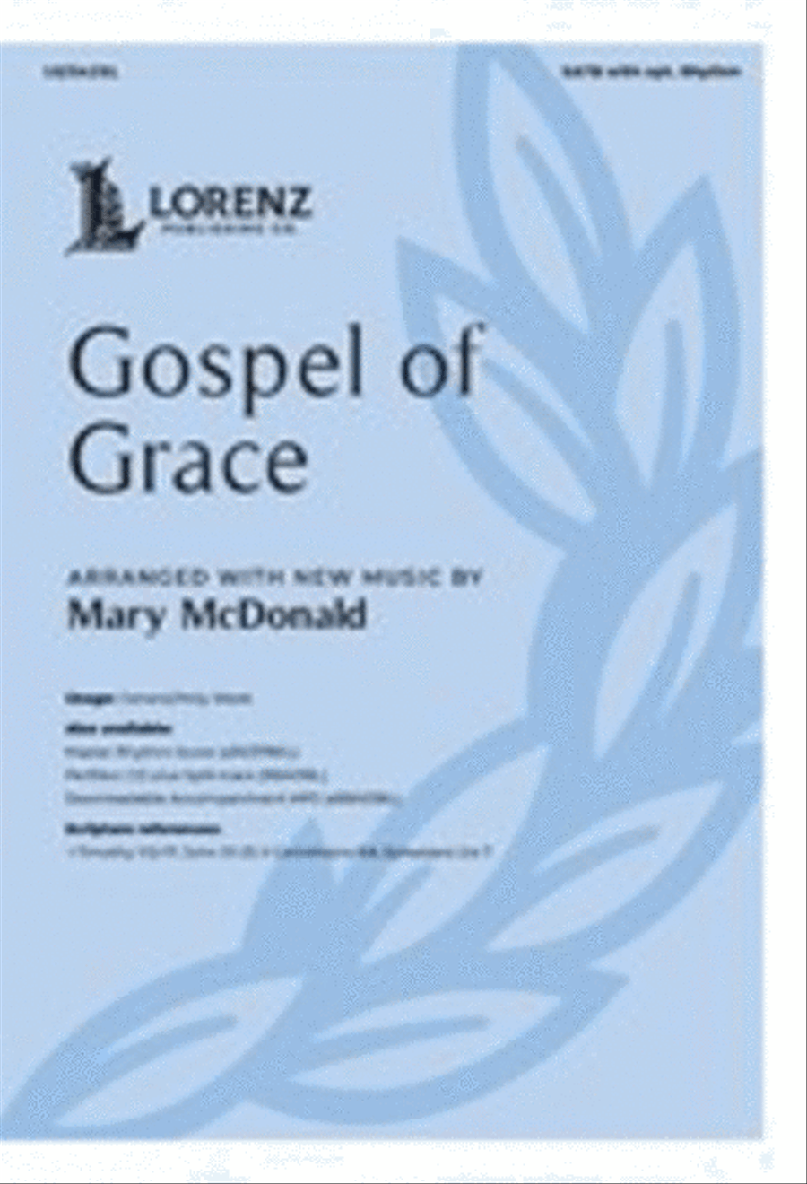Gospel of Grace Gospel of Grace 4-Part scores gallery preview page 1