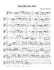 Sai Lam Cua Anh - Sheet music and chords