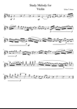 Study Melody for Violin
