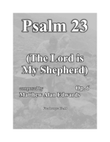 Op. 6 Psalm 23 (The Lord is My Shepherd) - High Voice