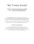 We Three Kings