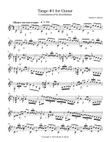 Tango # 1 for Guitar Solo mini preview