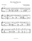 Four hymns - How Great Thou Art, Amazing Grace, Blessed Assurance, and the new original, My Prayer