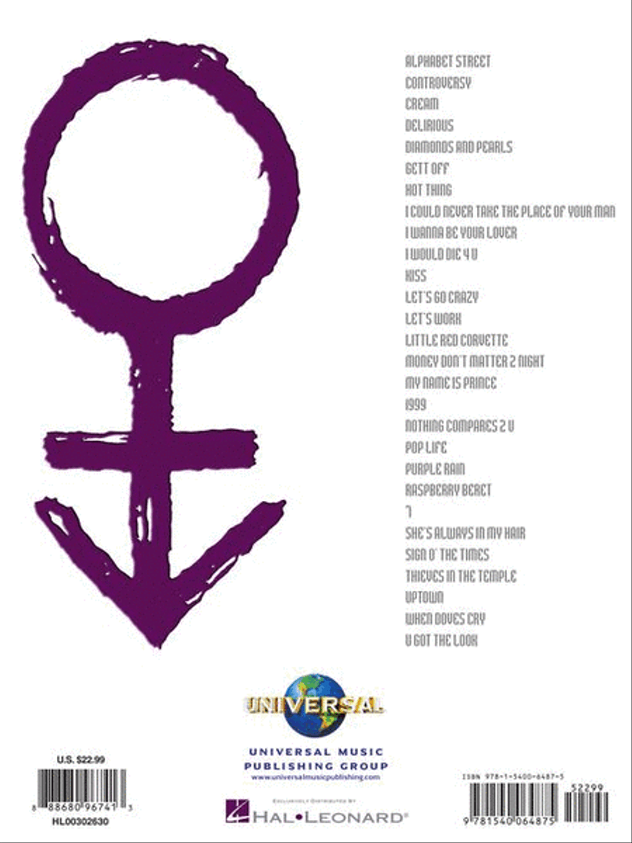 Prince – Ultimate Prince – Ultimate Easy Piano scores gallery preview page 8