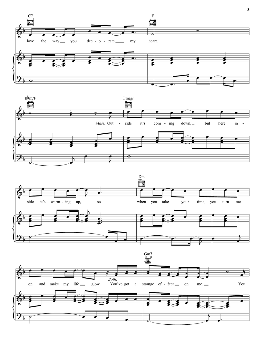 Glittery (feat. Troye Sivan) Piano, Vocal, Guitar scores gallery preview page 3