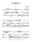 Six Little Pieces, op. 19 for Trombone and Piano