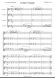 Funky fugue - Flute quartet mini preview