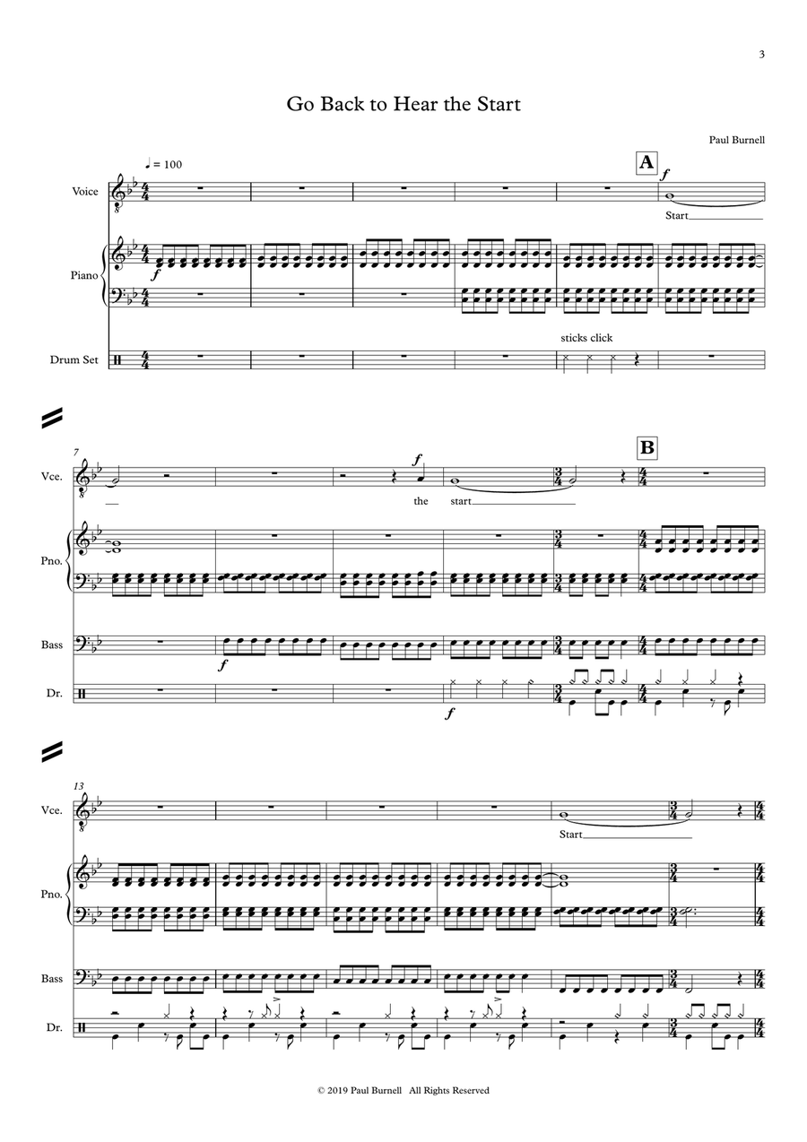 Go Back to Hear the Start Small Ensemble scores gallery preview page 3