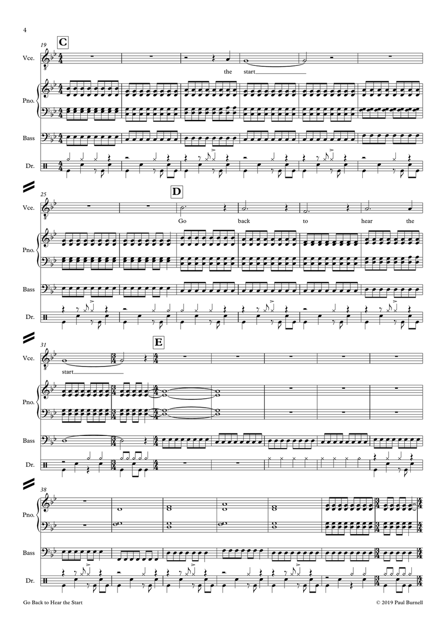 Go Back to Hear the Start Small Ensemble scores gallery preview page 4
