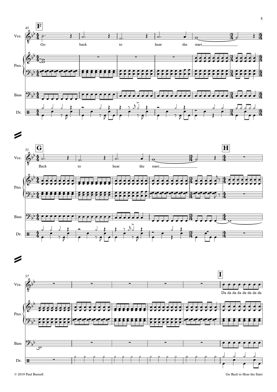 Go Back to Hear the Start Small Ensemble scores gallery preview page 5