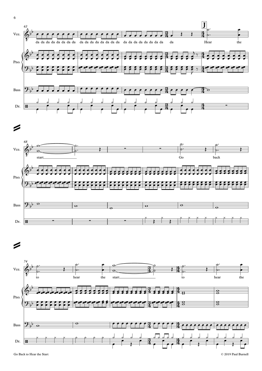 Go Back to Hear the Start Small Ensemble scores gallery preview page 6