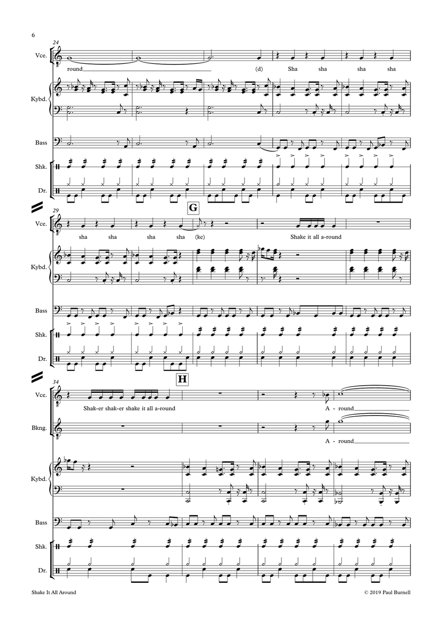 Shake It All Around Shake It All Around Small Ensemble scores gallery preview page 6