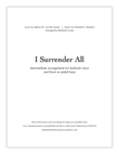 I Surrender All - for medium voice and lever or pedal harp