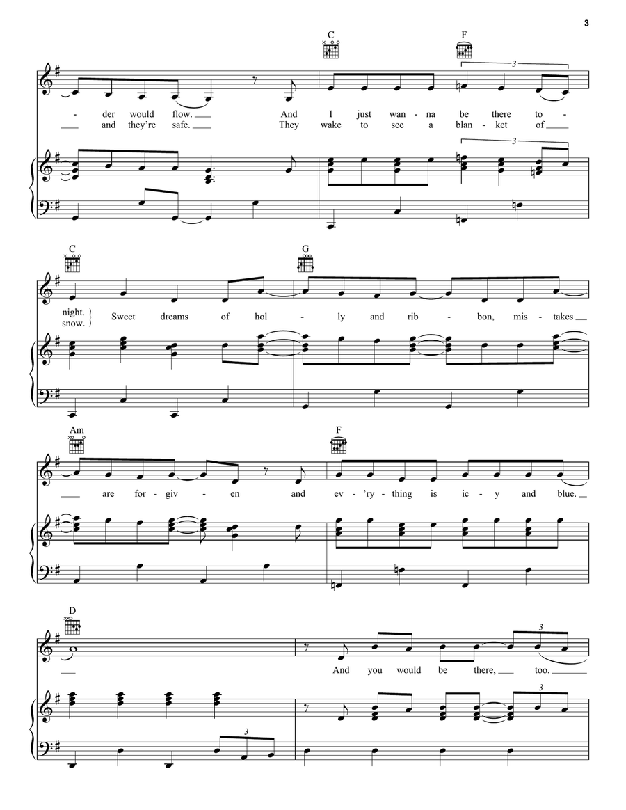 Christmas Tree Farm Christmas Tree Farm Piano, Vocal, Guitar scores gallery preview page 3