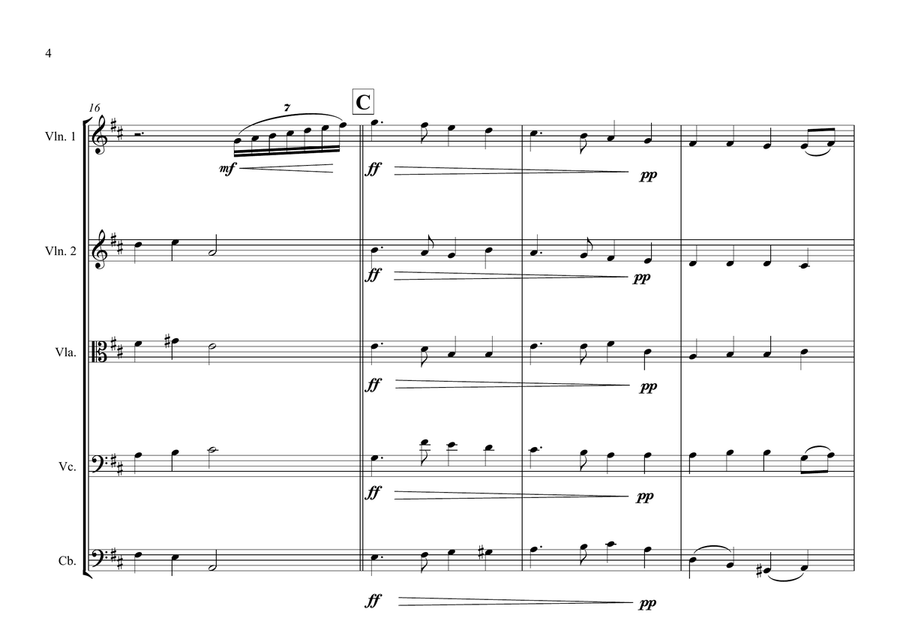 Hungarian National Anthem for String Orchestra (World National Anthem Series) String Orchestra scores gallery preview page 4