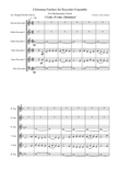 Christmas Fanfare for Recorder Ensemble: Five Renaissance Carols