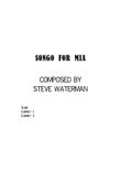Songo For Mia Clarinet Duet