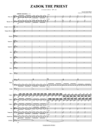 Zadok The Priest - for Choir SS AA T BB and Orchestra Chamber Orchestra scores gallery preview page 3