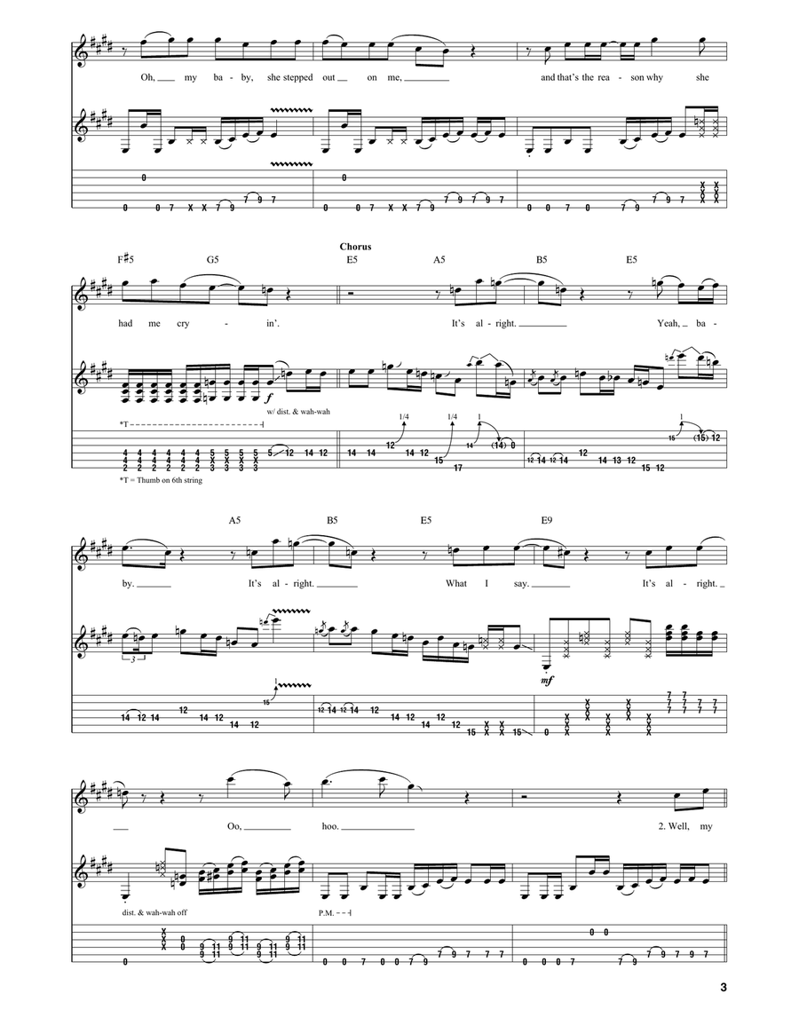Changes Acoustic Guitar scores gallery preview page 3