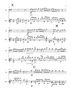 Rondeau from Fanfares for cello and guitar String Duet scores gallery preview page 3