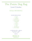 Prairie Dog Rag (small orchestra)