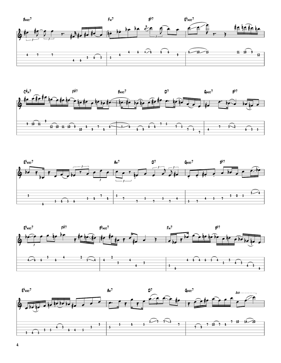 Giant Steps Giant Steps Electric Guitar scores gallery preview page 4