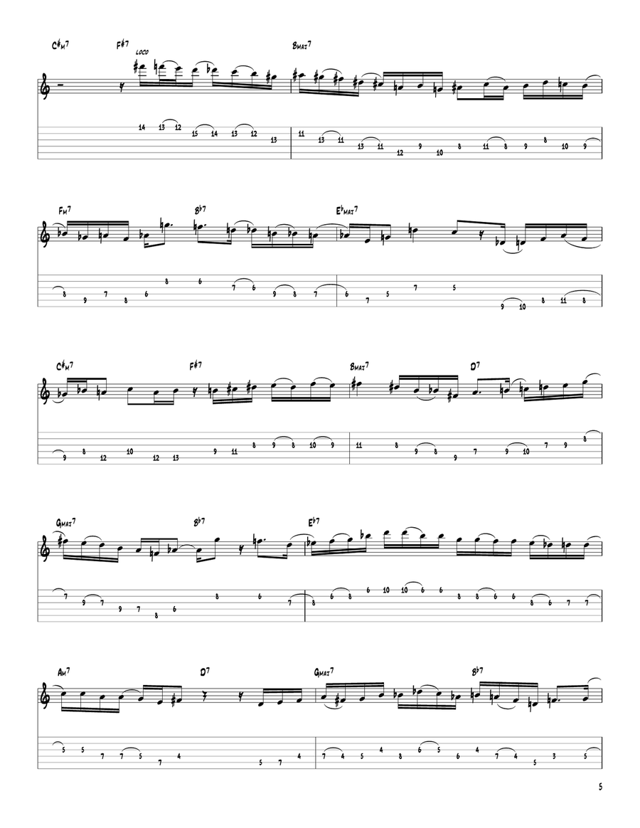Giant Steps Giant Steps Electric Guitar scores gallery preview page 5