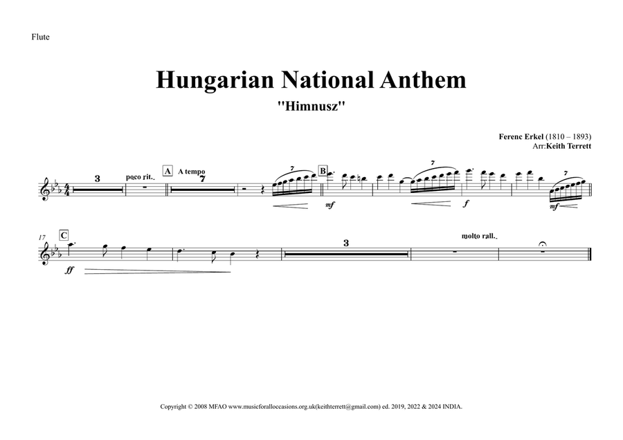 Hungarian National Anthem Hungarian National Anthem (Orchestre national d'Île-de-France Edition) Full Orchestra scores gallery preview page 5