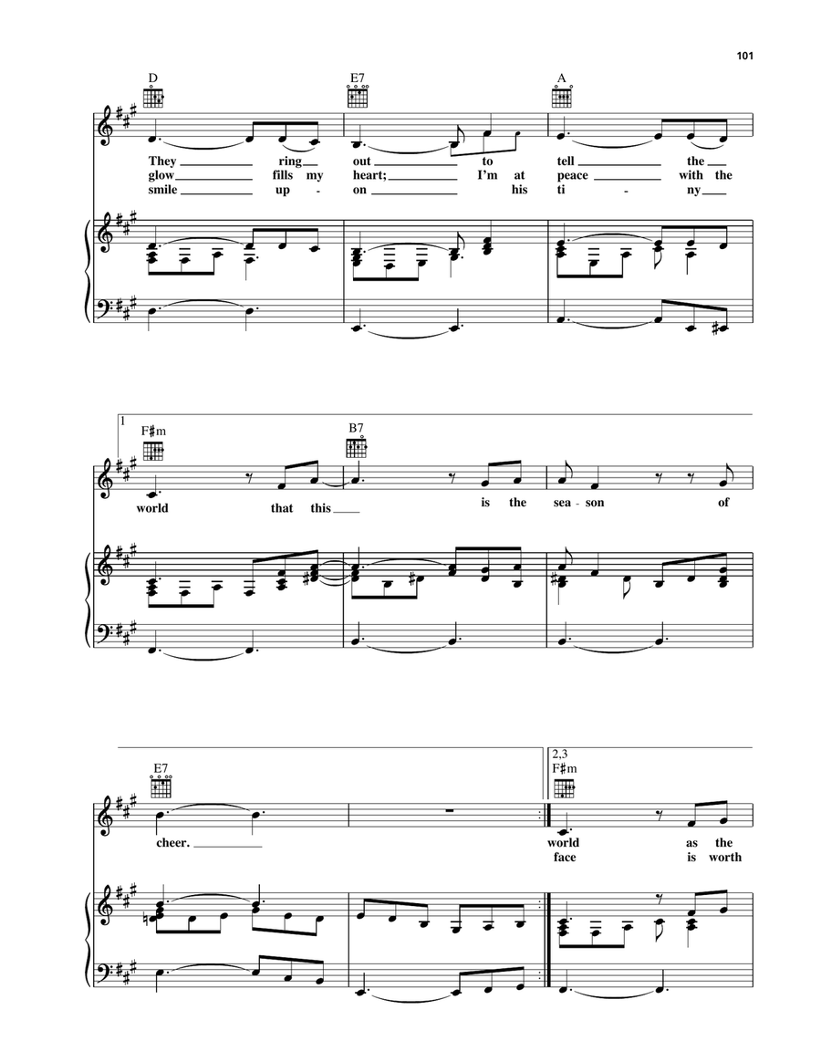 If Every Day Was Like Christmas Piano, Vocal, Guitar scores gallery preview page 2