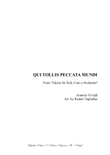QUI TOLLIS PECCATA MUNDI - From 