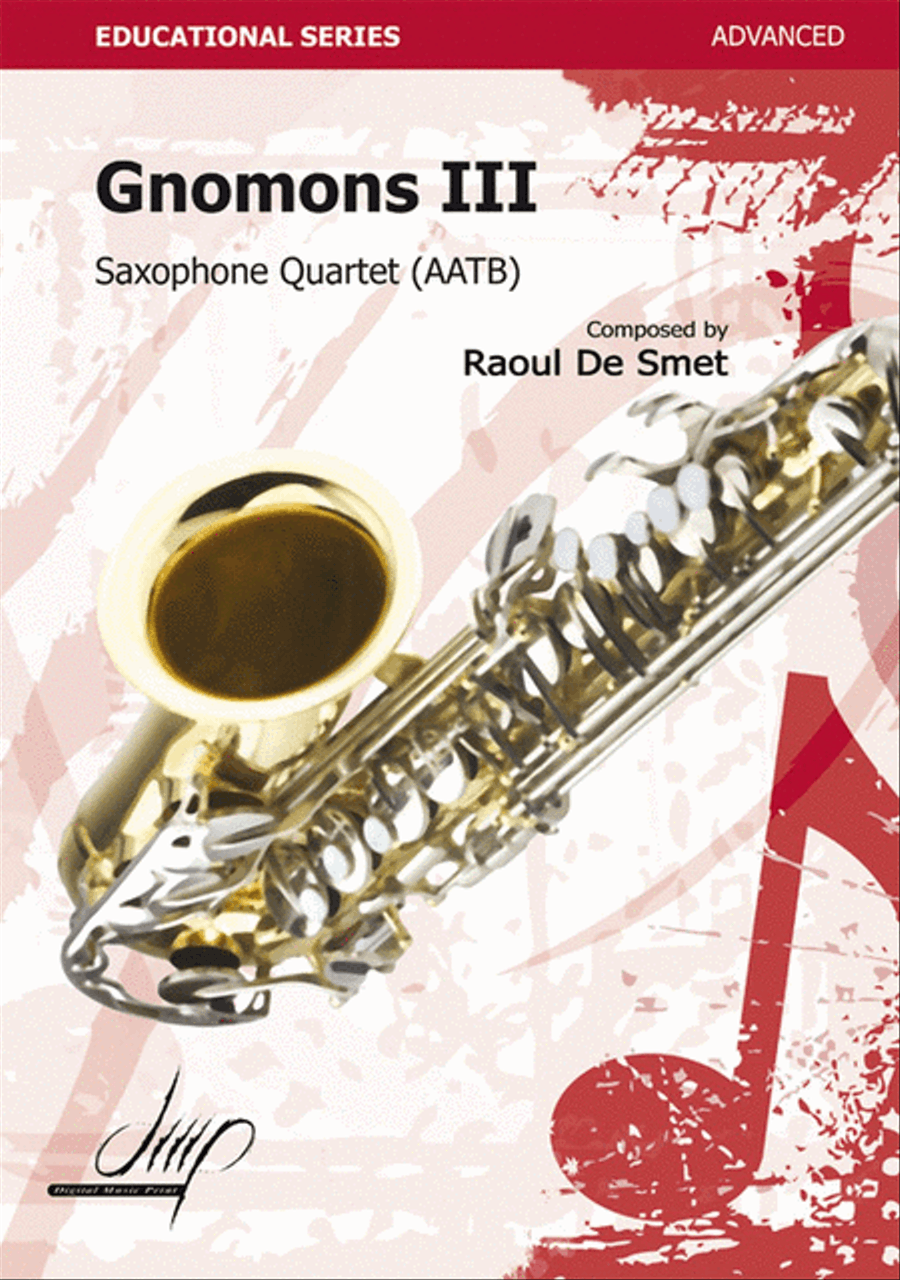 Gnomons III Saxophone Quartet scores gallery preview page 1