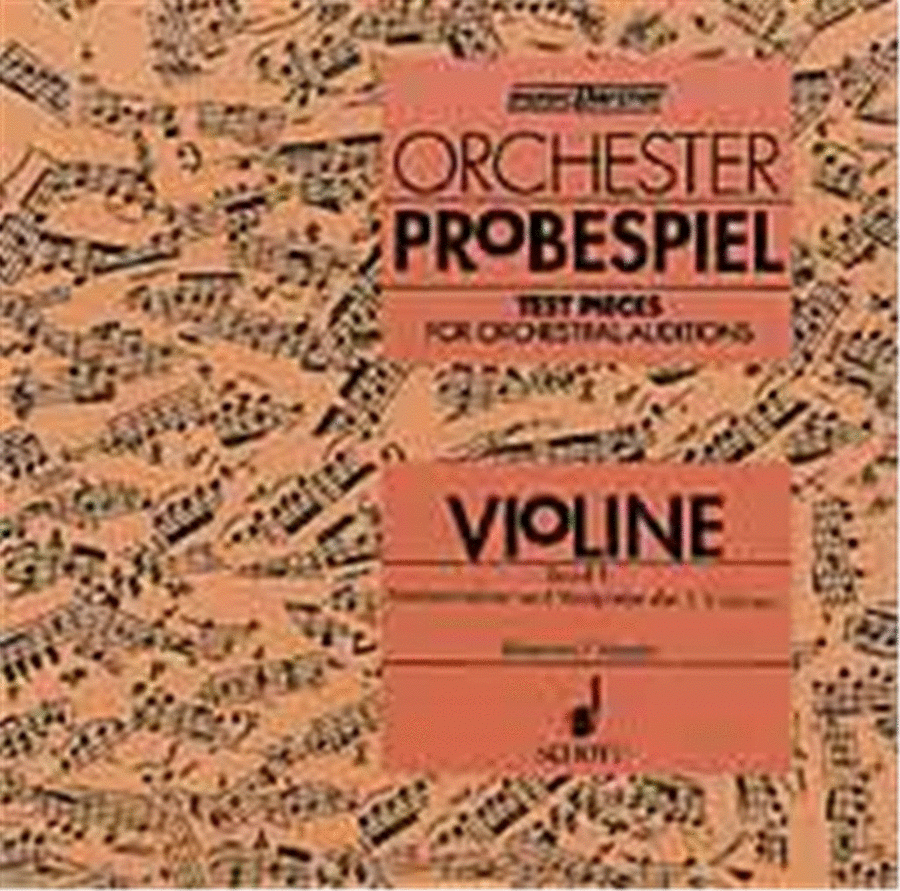 Orchester Probespiel Violine Band 1 Orchestra scores gallery preview page 1