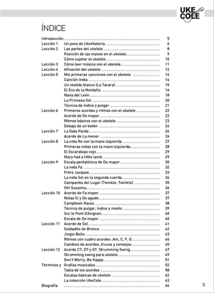 Metodo facil de ukelele vol. 1 Ukulele scores gallery preview page 2
