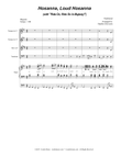Hosanna, Loud Hosanna (with "Ride On, Ride On In Majesty!") (Brass Quartet and Organ) mini preview
