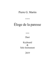 Éloge de la paresse (duet)