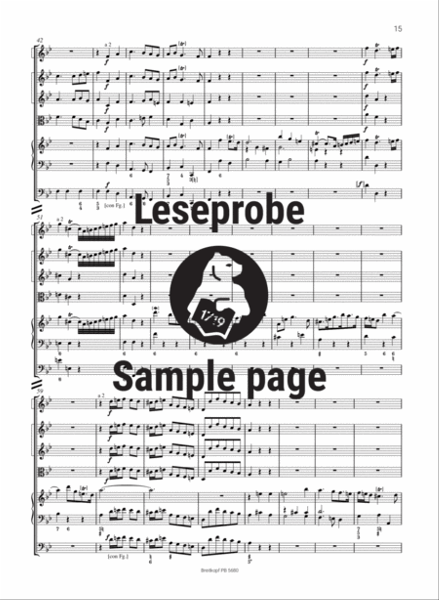 Complete Organ Concertos - Study Scores Orchestra scores gallery preview page 4