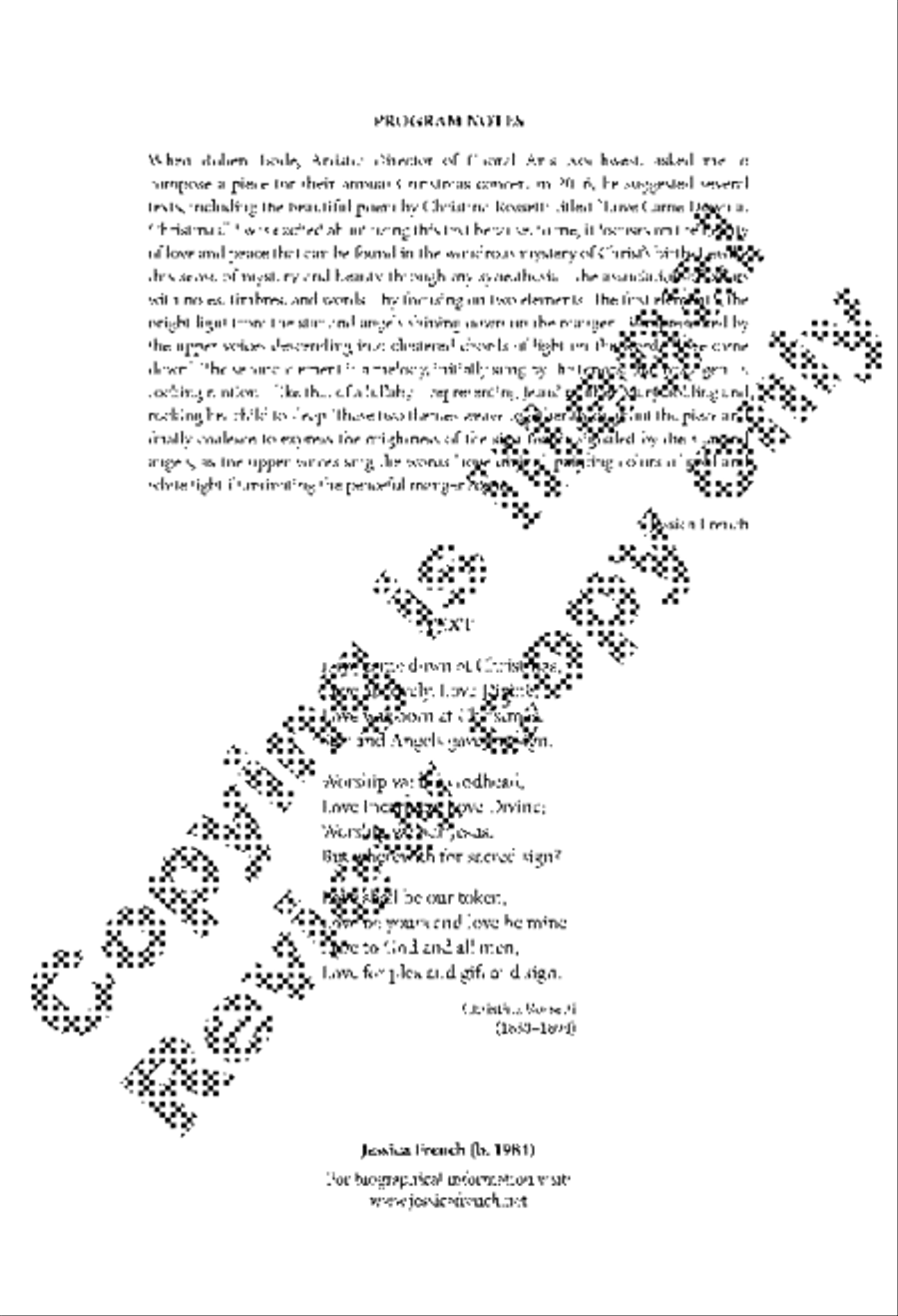 Love Came Down at Christmas Divisi scores gallery preview page 2