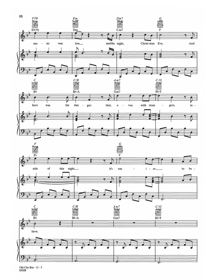 Old City Bar Old City Bar Piano, Vocal, Guitar scores gallery preview page 3