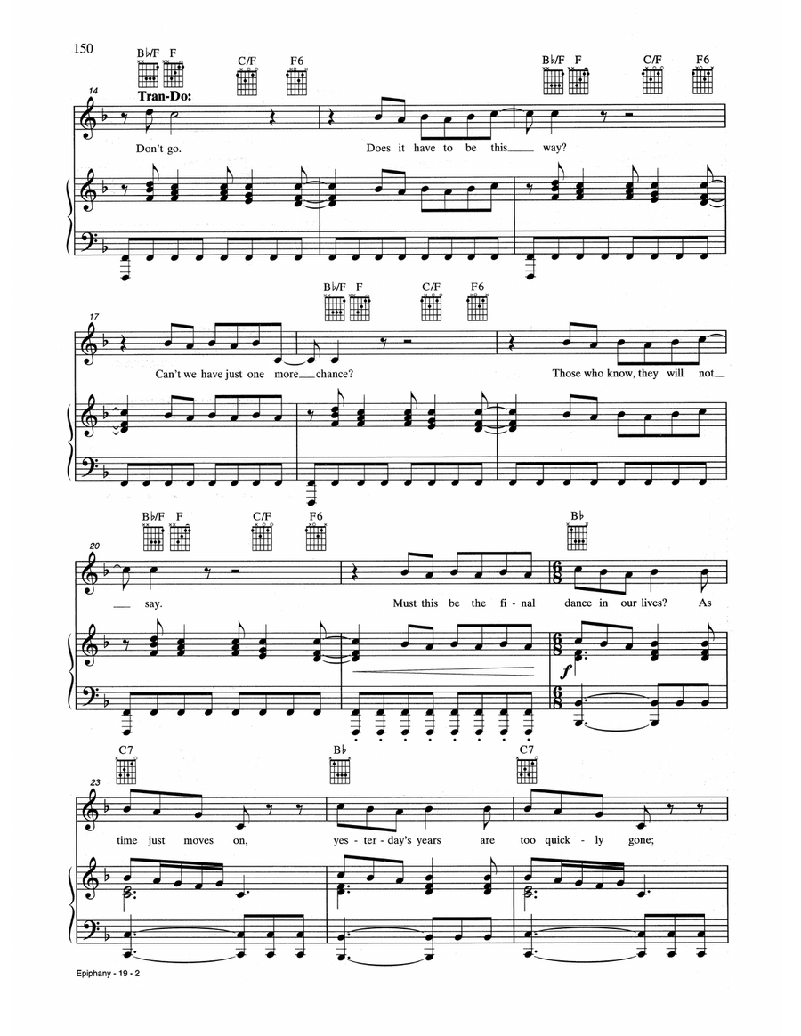 Epiphany Epiphany Piano, Vocal, Guitar scores gallery preview page 2
