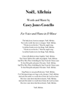 Noël, Alleluia (Voice and Piano)